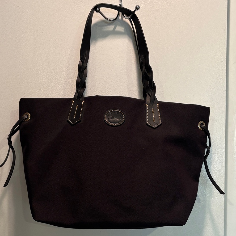 Dooney & Bourke Black Tote with Braided Handles never worn